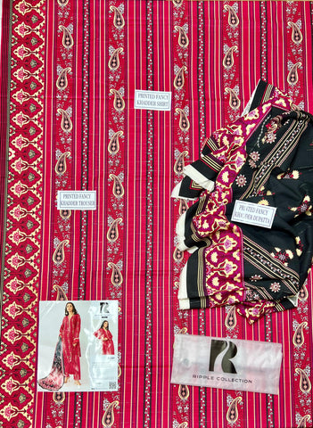Ripple Collection Printed Khaddar 3-Pc R-4307