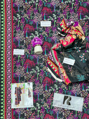 Ripple Collection Printed Khaddar 3-Pc R-4308