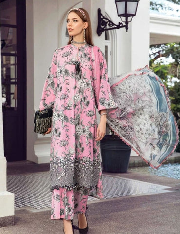 Ripple Collection Printed Fancy Khaddar 3-Pc R-4187