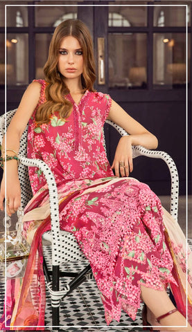 Ripple Collection Printed Fancy Khaddar 3-Pc R-4186