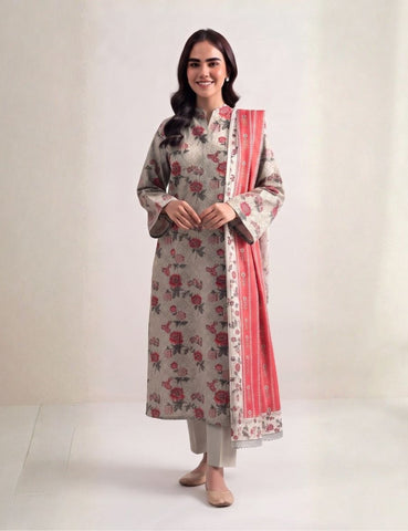 Unstitched Sapphire Printed Khaddar 3-Pc V8125D