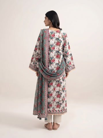 Unstitched Sapphire Printed Khaddar 3-Pc V8121D