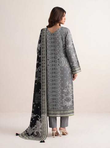 Unstitched Sapphire Printed Khaddar 3-Pc V8120D