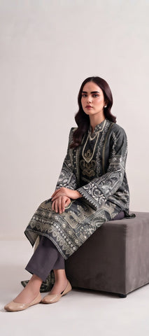 Unstitched Sapphire Printed Khaddar 3-Pc V8123D