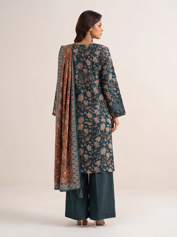 Unstitched Sapphire Printed Khaddar 3-Pc V8126D