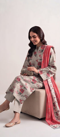 Unstitched Sapphire Printed Khaddar 3-Pc V8125D