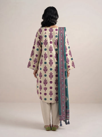 Unstitched Sapphire Printed Khaddar 3-Pc V8125D