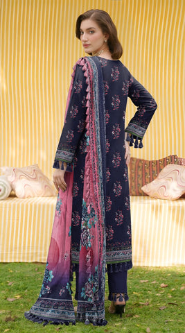 Sapphire Printed Emb Lawn 3PC V759