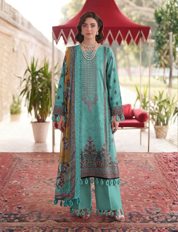 Sapphire Printed Emb Lawn 3PC V7597D