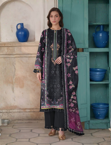 Sapphire Printed Emb Lawn 3PC V7600D