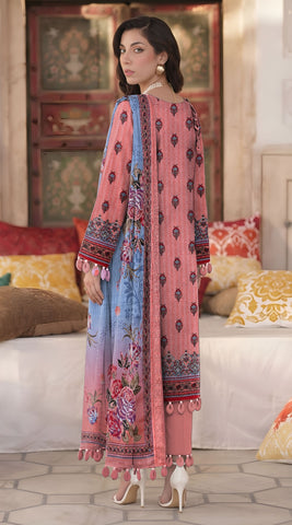Sapphire Printed Emb Lawn 3PC V7592D