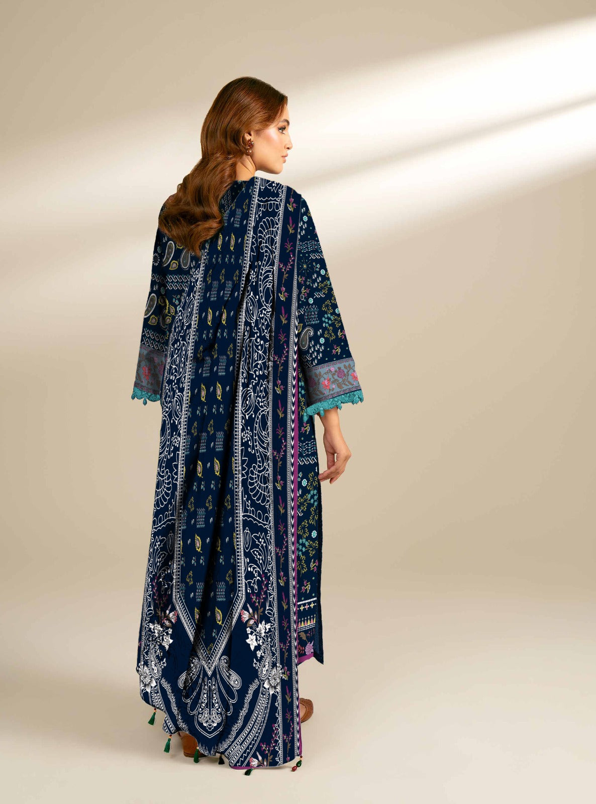 Sapphire Unstitched Printed Linen 3-Pc 