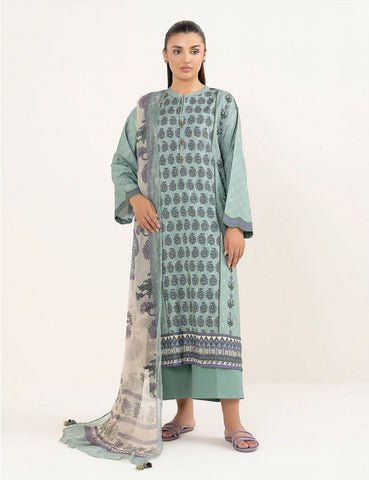 Sapphire Unstitched Printed Linen 3-Pc 