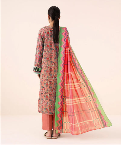 Sapphire Unstitched Printed Linen 3-Pc 