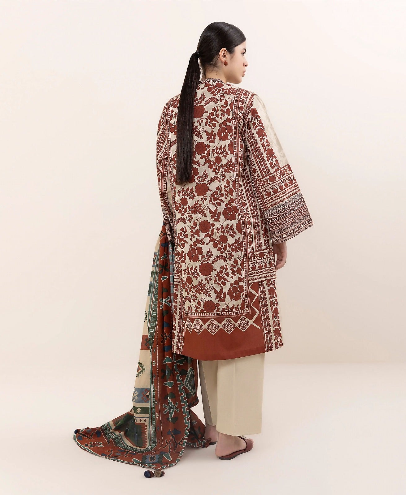 Sapphire Unstitched Printed Linen 3-Pc 