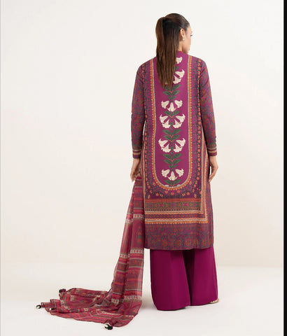 Sapphire Unstitched Printed Linen 3-Pc 
