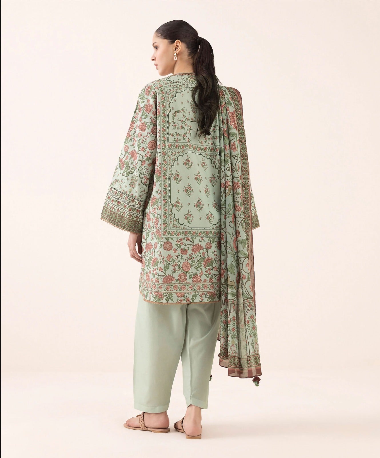 Sapphire Unstitched Printed Linen 3-Pc 