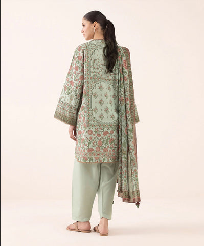 Sapphire Unstitched Printed Linen 3-Pc 
