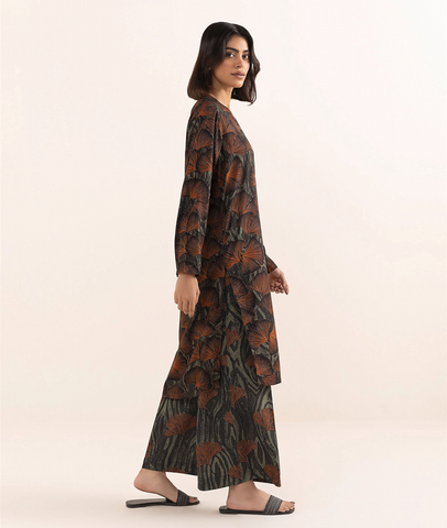 Unstitched Sapphire Printed Linen 2-Pc 03