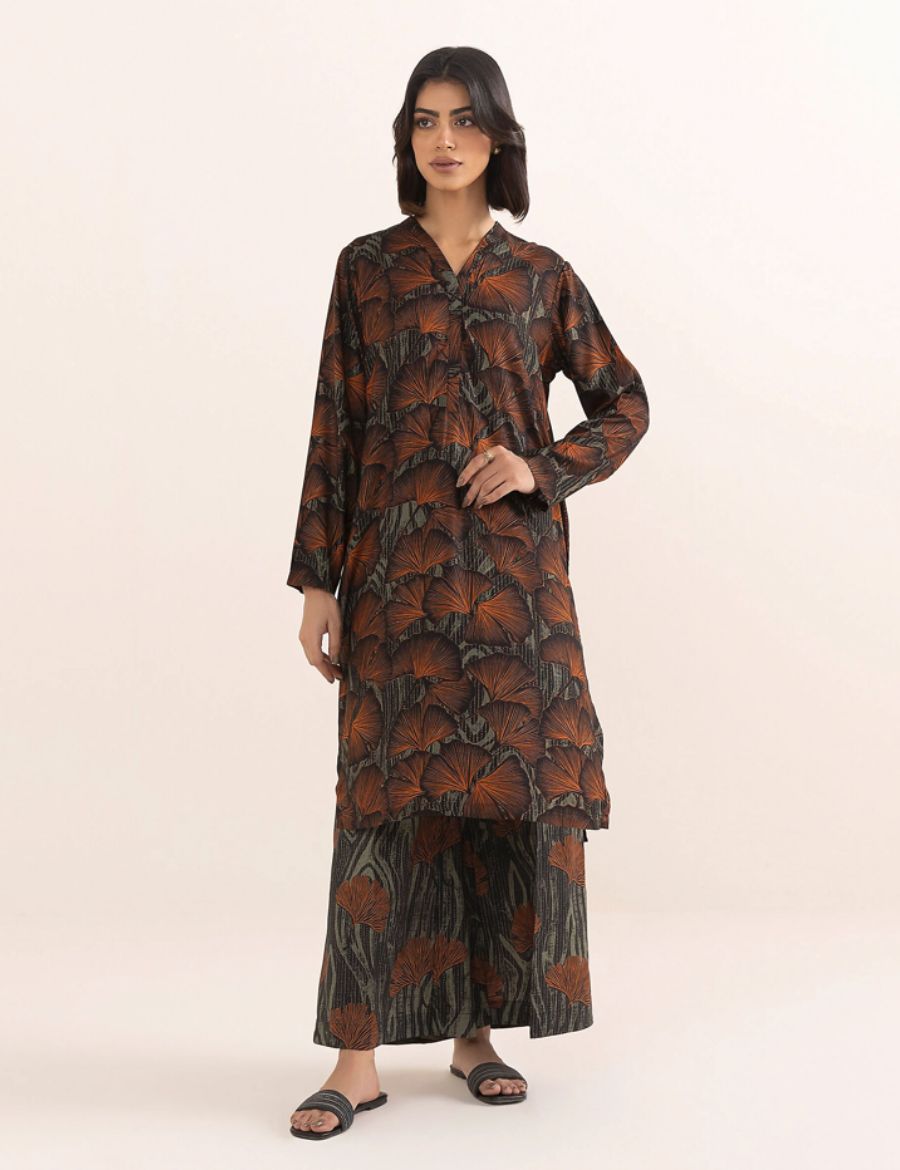 Unstitched Sapphire Printed Linen 2-Pc 03