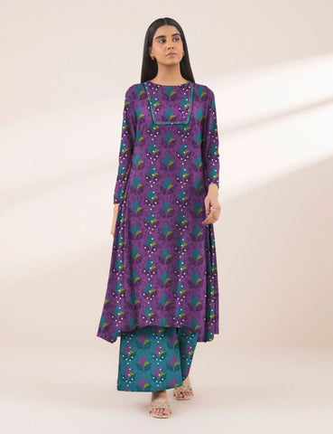 Unstitched Sapphire Printed Linen 2-Pc 05