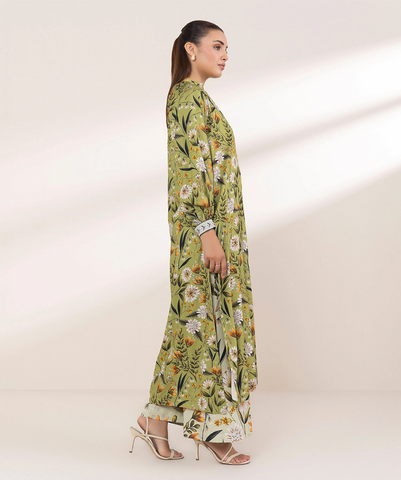 Unstitched Sapphire Printed Linen 2-Pc 06
