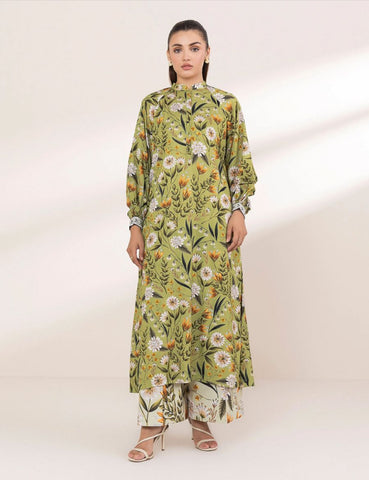 Unstitched Sapphire Printed Linen 2-Pc 06