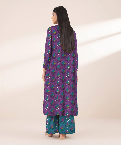 Unstitched Sapphire Printed Linen 2-Pc 05