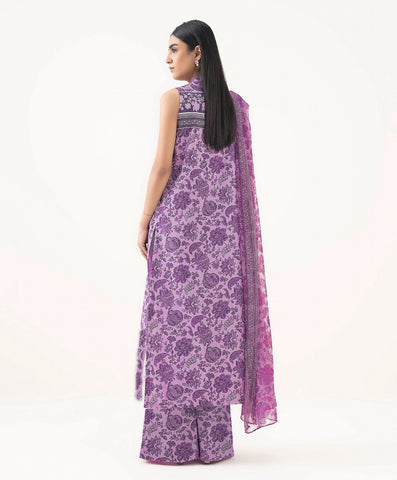 Sapphire Unstitched Printed Linen 3-Pc