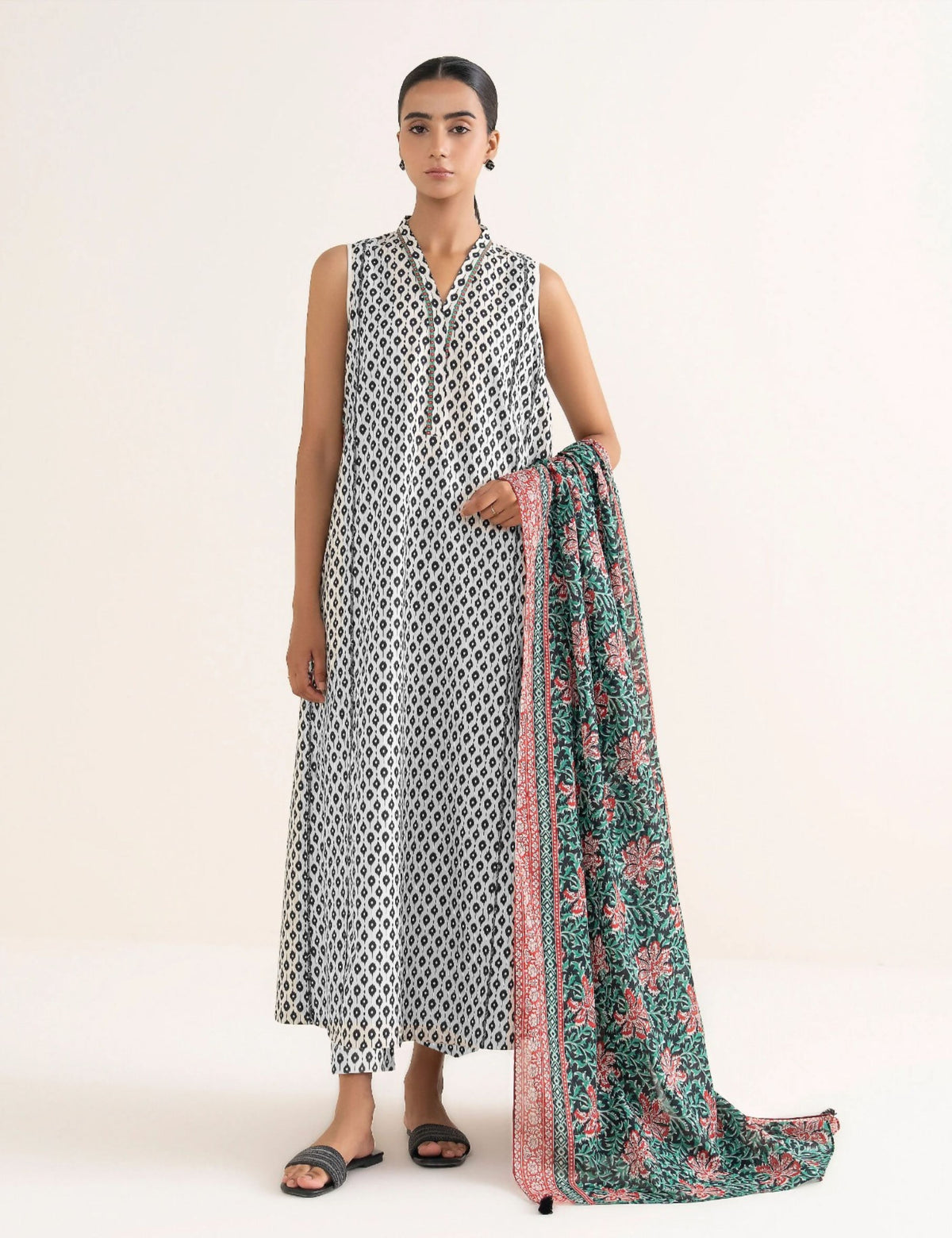 Sapphire Unstitched Printed Linen 3-Pc