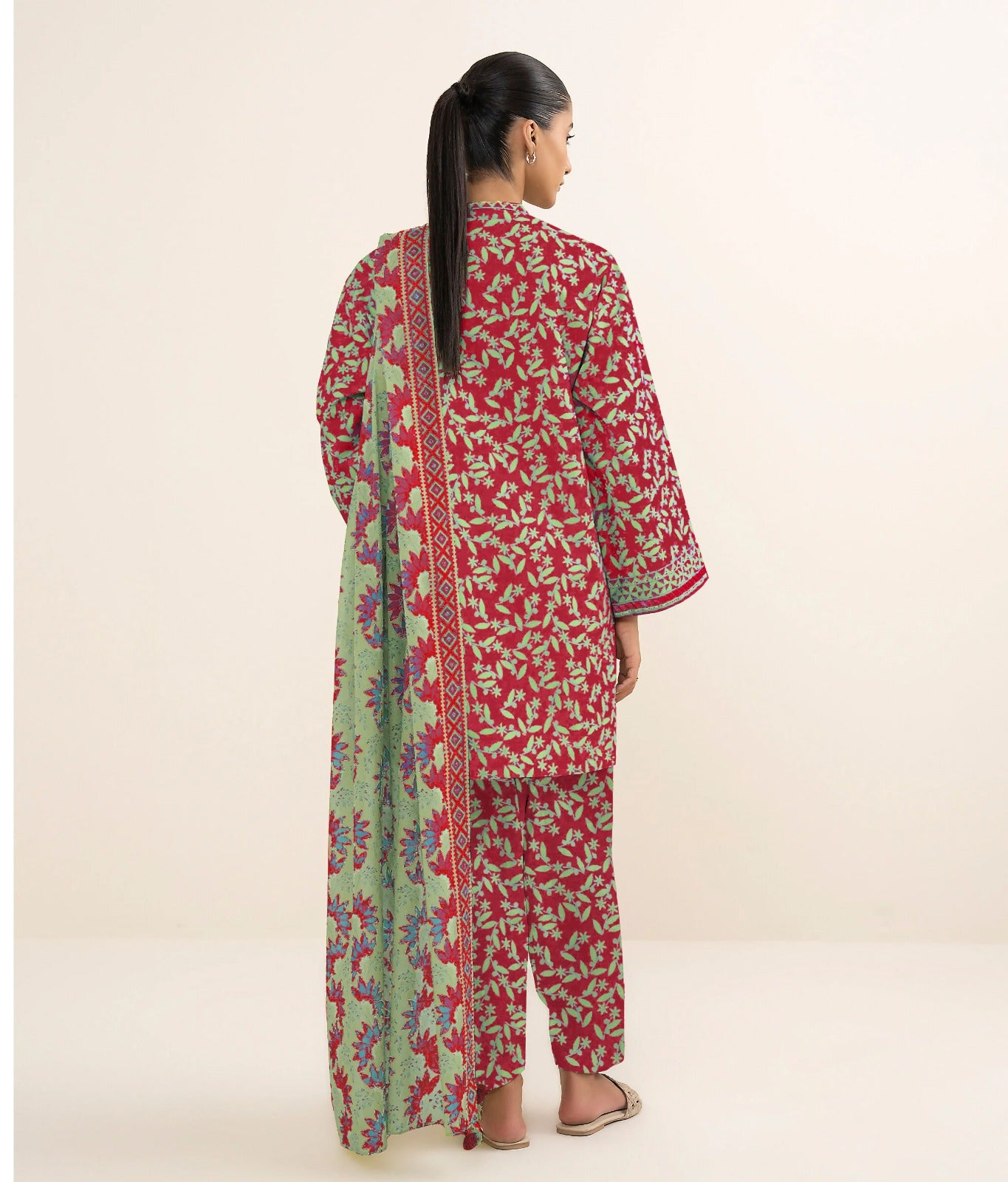 Sapphire Unstitched Printed Linen 3-Pc