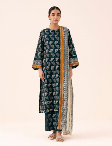 Sapphire Unstitched Printed Linen 3-Pc