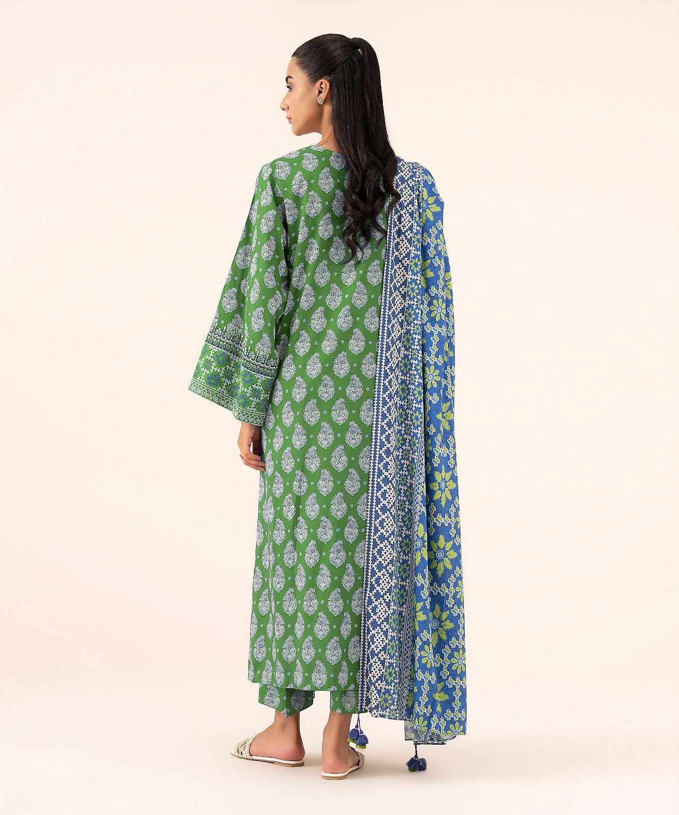 Sapphire Unstitched Printed Linen 3-Pc