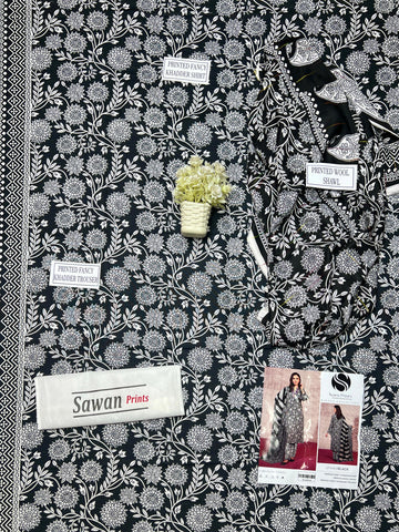 Sawan Printed Khaddar 3-Pc SP-4464
