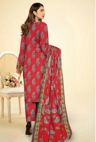 Sawan Printed Khaddar 3-Pc SP-4470