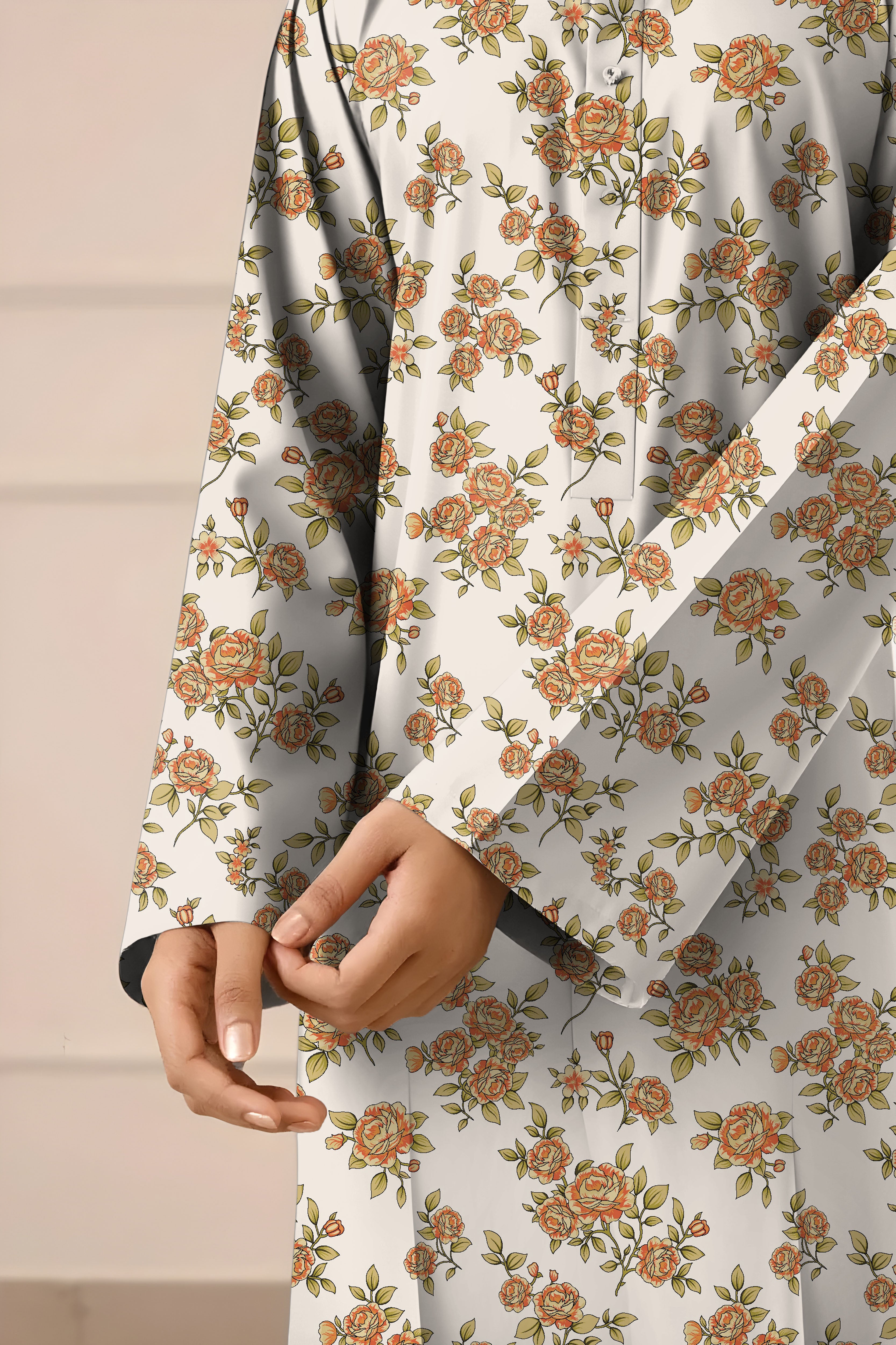 Saya Unstitched Printed Khaddar 2-Pc