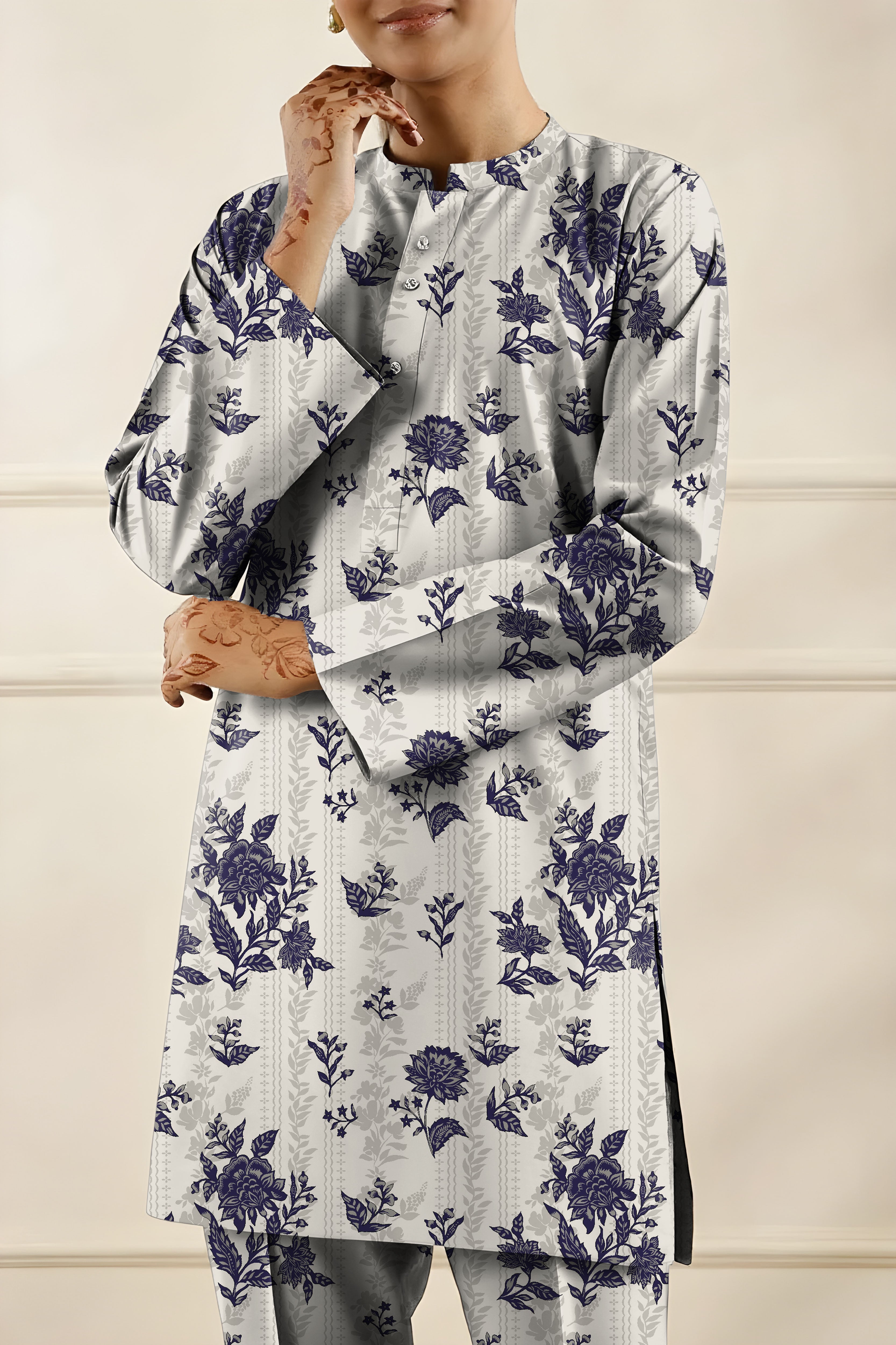 Saya Unstitched Printed Khaddar 2-Pc