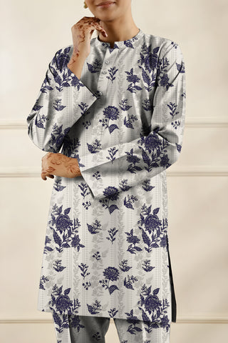 Saya Unstitched Printed Khaddar 2-Pc