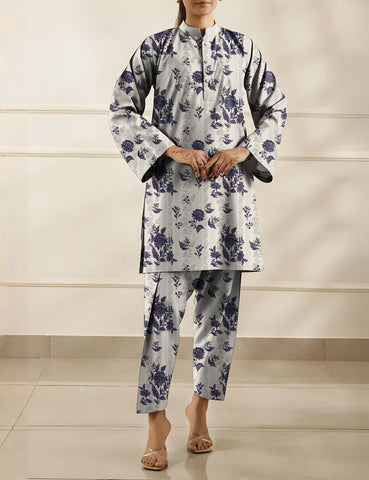 Saya Unstitched Printed Khaddar 2-Pc