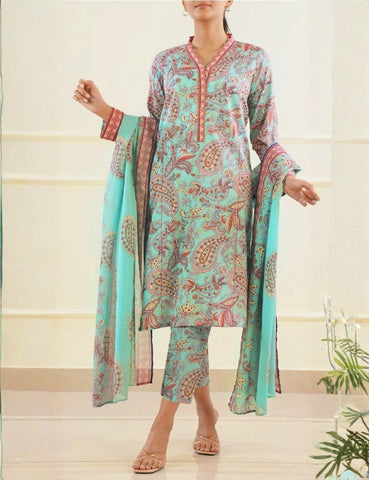Saya Printed Lawn Suit 3pc 33A