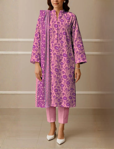 Saya Printed Lawn Suit 3pc U01-25381-03A