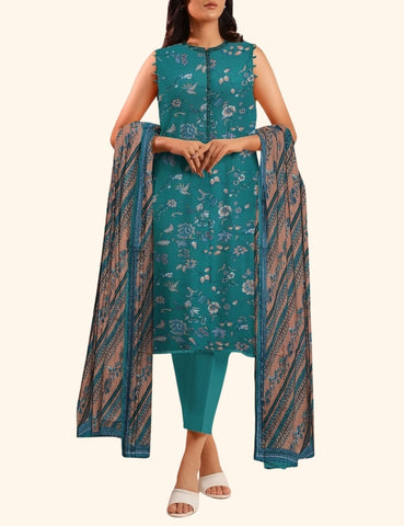Saya Printed Lawn Suit 3pc U01-25246-04B