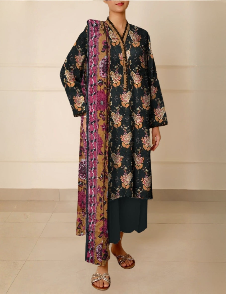 Saya Printed Lawn Suit 3pc U01-25380-04A