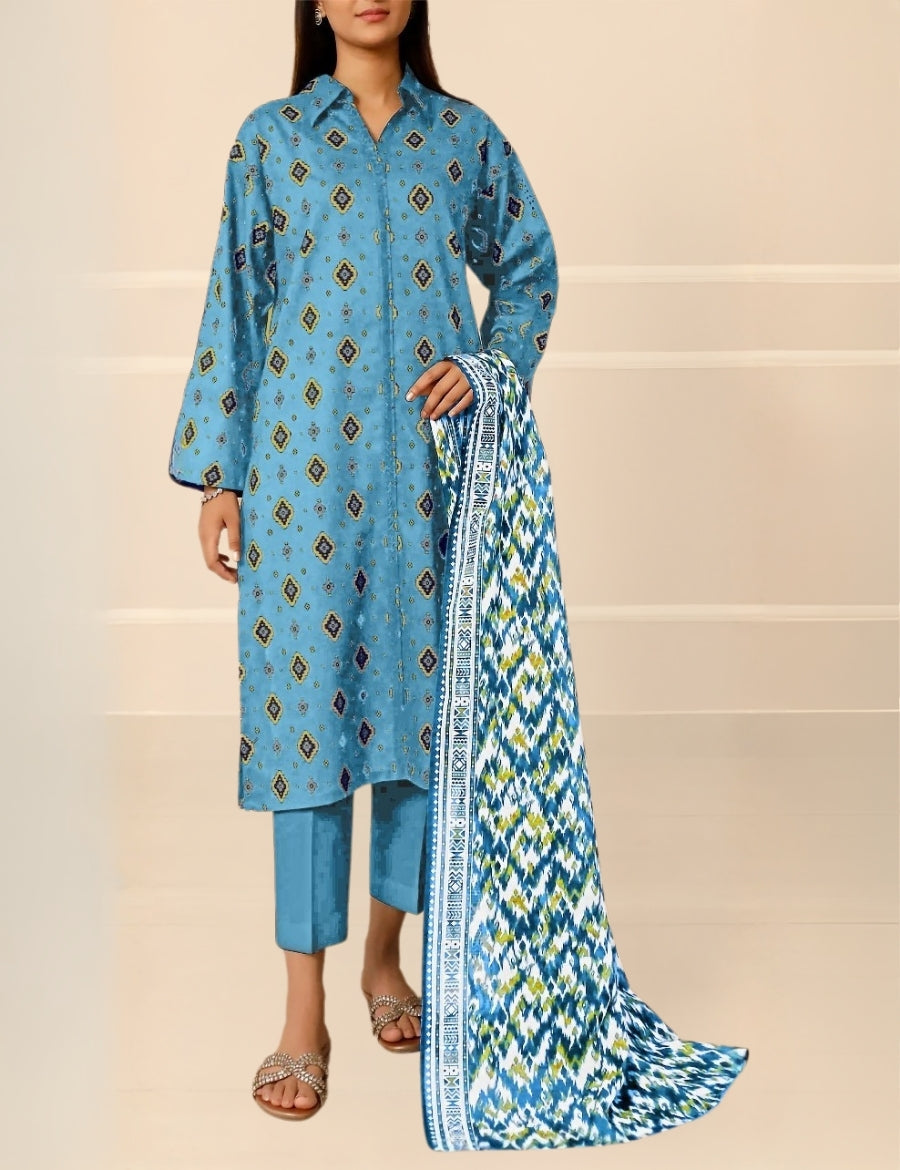 Saya Printed Lawn Suit 3pc U01-25208-06A