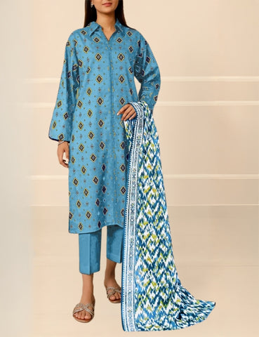 Saya Printed Lawn Suit 3pc U01-25208-06A