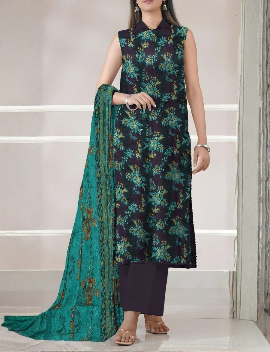 Saya Printed Lawn Suit 3pc U01-25380-03A