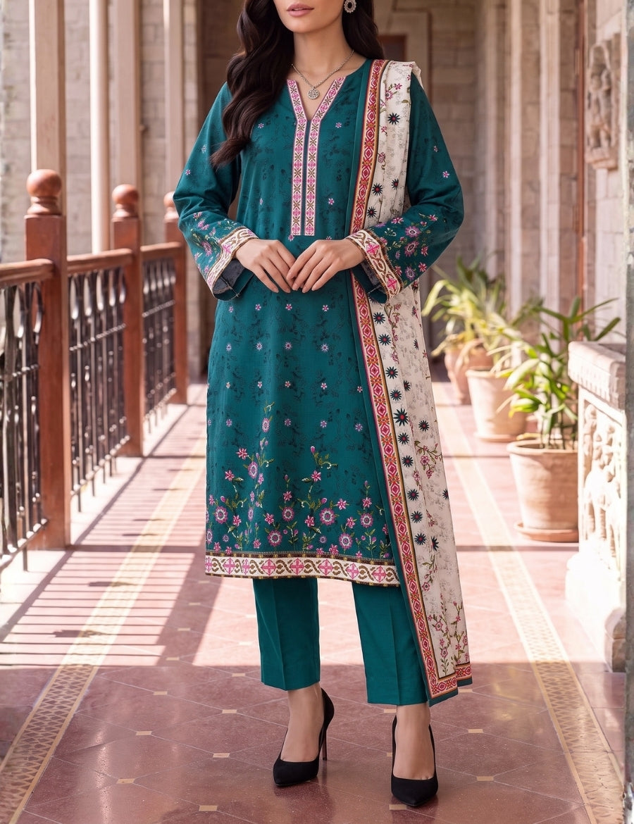 Saya Premium Print Lawn Unstitched 3-Piece 07B