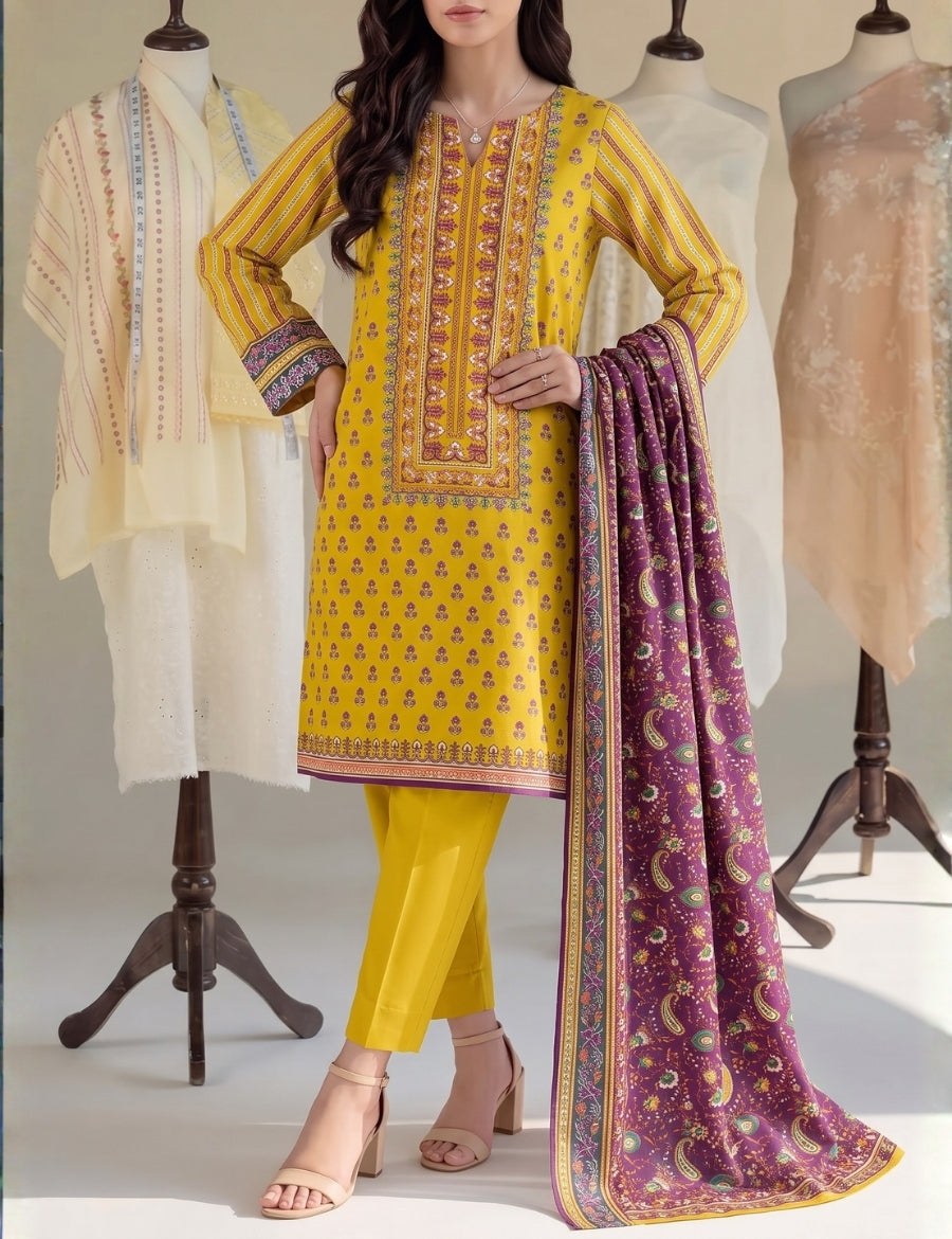 Saya Premium Print Lawn Unstitched 3-Piece 07A