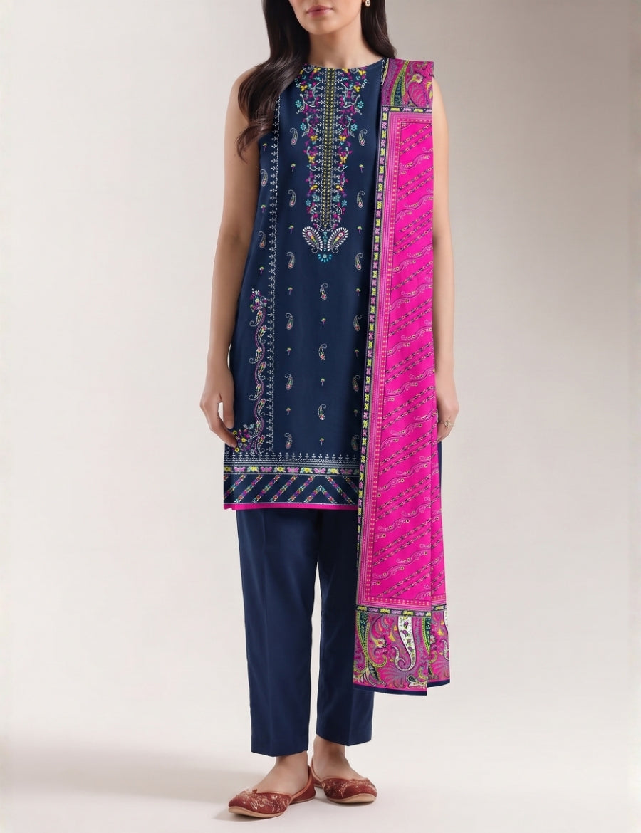 Saya Premium Print Lawn Unstitched 3-Piece 06C