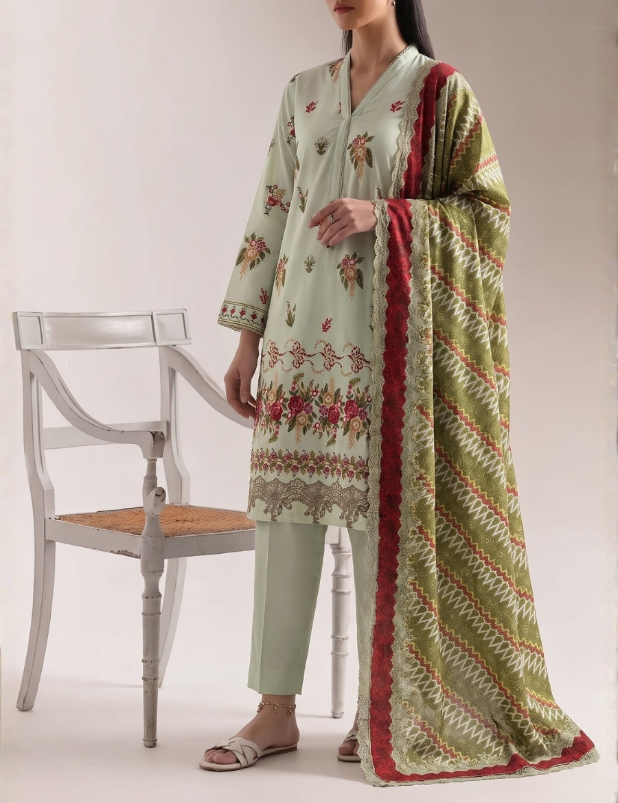 Saya Premium Print Lawn Unstitched 3-Piece U01